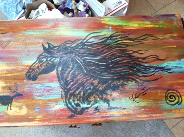 Furniture Art - Art work on top of Dresser